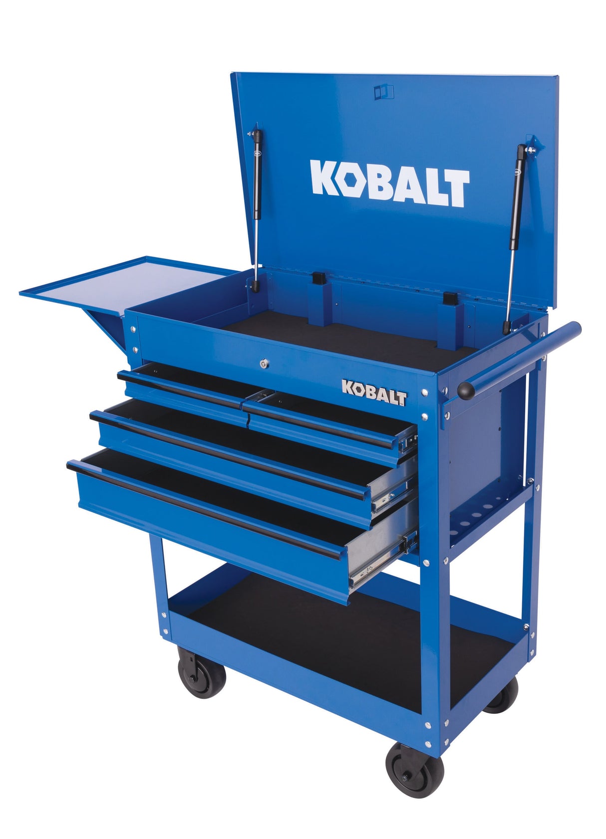 35-in W x 37.5-in H 4-Drawer Steel Rolling Tool Cabinet (Blue) 53285