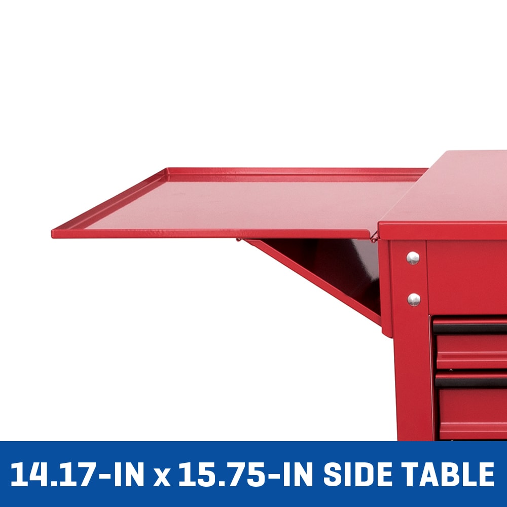 35-in W x 37.5-in H 4-Drawer Steel Rolling Tool Cabinet (Red) 53287