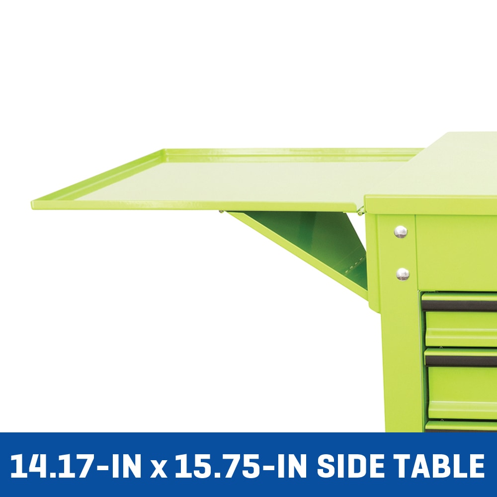 35-in W x 37.5-in H 4-Drawer Steel Rolling Tool Cabinet (Green) 53288