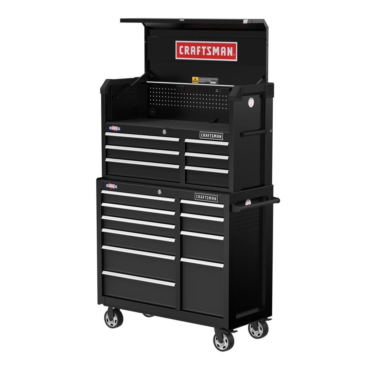 2000 Series 41-in W x 37.5-in H 10-Drawer Steel Rolling Tool Cabinet (Black) CMST98270BK