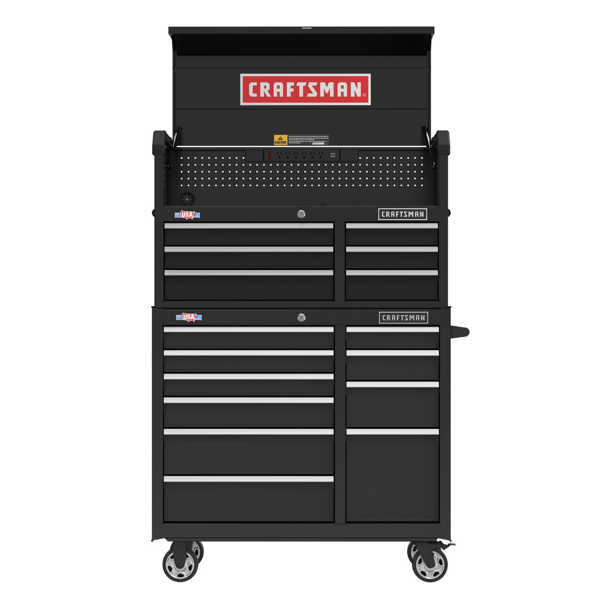 2000 Series 41-in W x 37.5-in H 10-Drawer Steel Rolling Tool Cabinet (Black) CMST98270BK