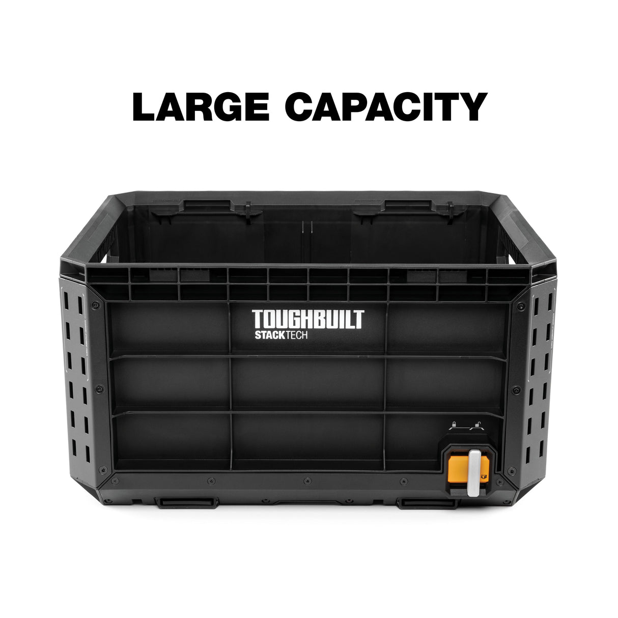 STACKTECH Crate 21-in W x 11.4-in H x 16-in D Black Plastic/Metal Tool Box TB-B1-X-50