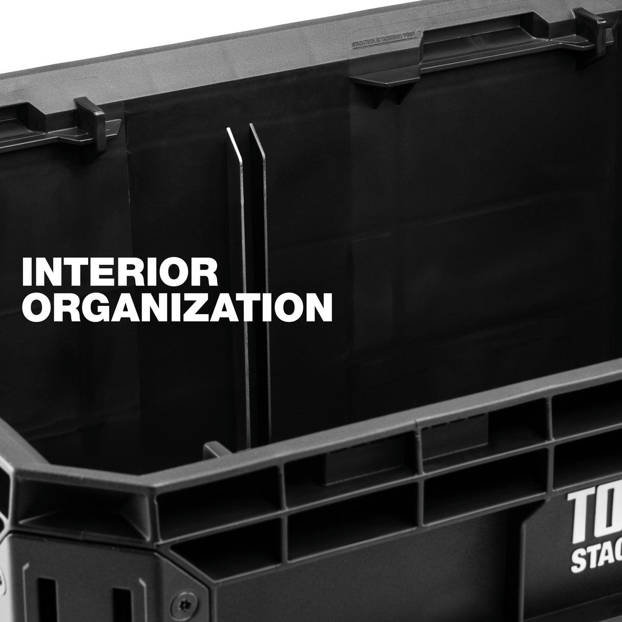 STACKTECH Crate 21-in W x 11.4-in H x 16-in D Black Plastic/Metal Tool Box TB-B1-X-50