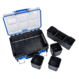 CASESTACK 10.14-in W x 13.4-in H x 5-in D Black Plastic Tool Box KCSA-HORG1-03