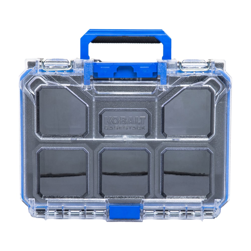 CASESTACK 10.14-in W x 13.4-in H x 5-in D Black Plastic Tool Box KCSA-HORG1-03