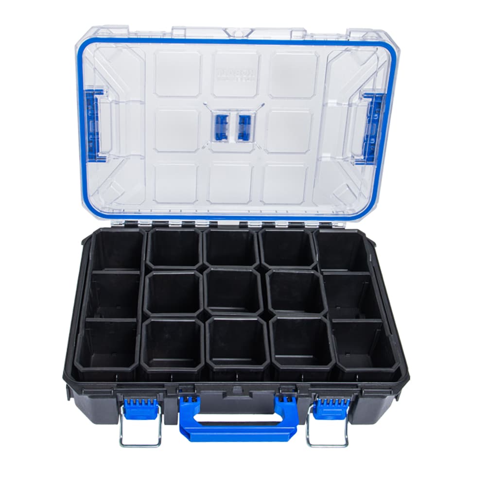 CASESTACK 14-in W x 21-in H x 5.1-in D Black Plastic Tool Box KCSA-FORG1-03