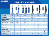 Release 3/4-in 10-Blade Folding Utility Knife with On Tool Blade Storage 56887