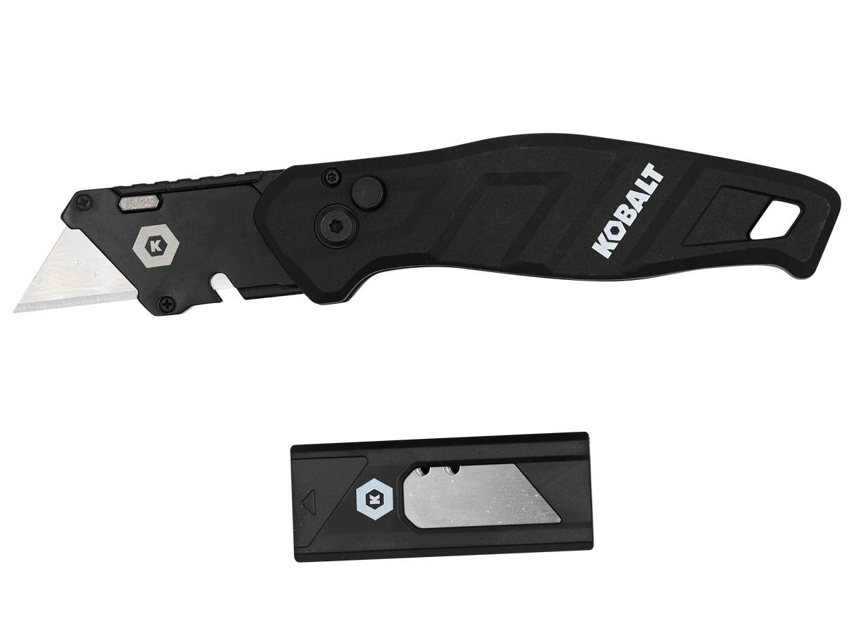 Release 3/4-in 10-Blade Folding Utility Knife with On Tool Blade Storage 56887