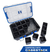 CASESTACK 14-in W x 21-in H x 5.1-in D Black Plastic Tool Box KCSA-FORG1-03