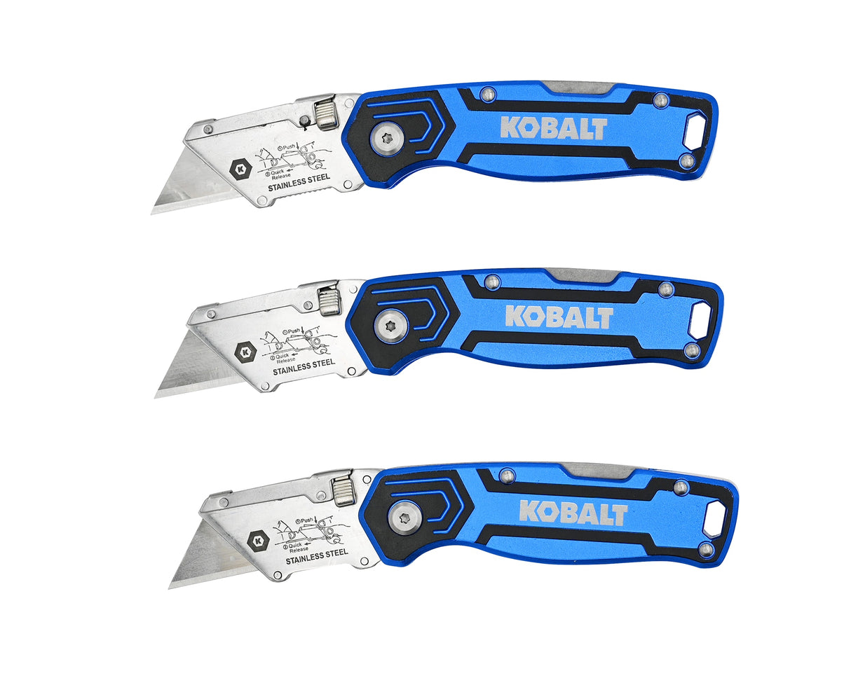 3pk Lockback 3/4-in Folding Utility Knife 58979