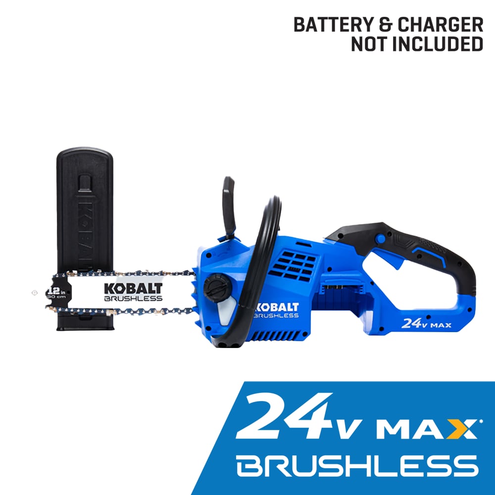 24-volt 12-in Brushless Battery Chainsaw (Battery and Charger Not Included) KCS 1224B-03