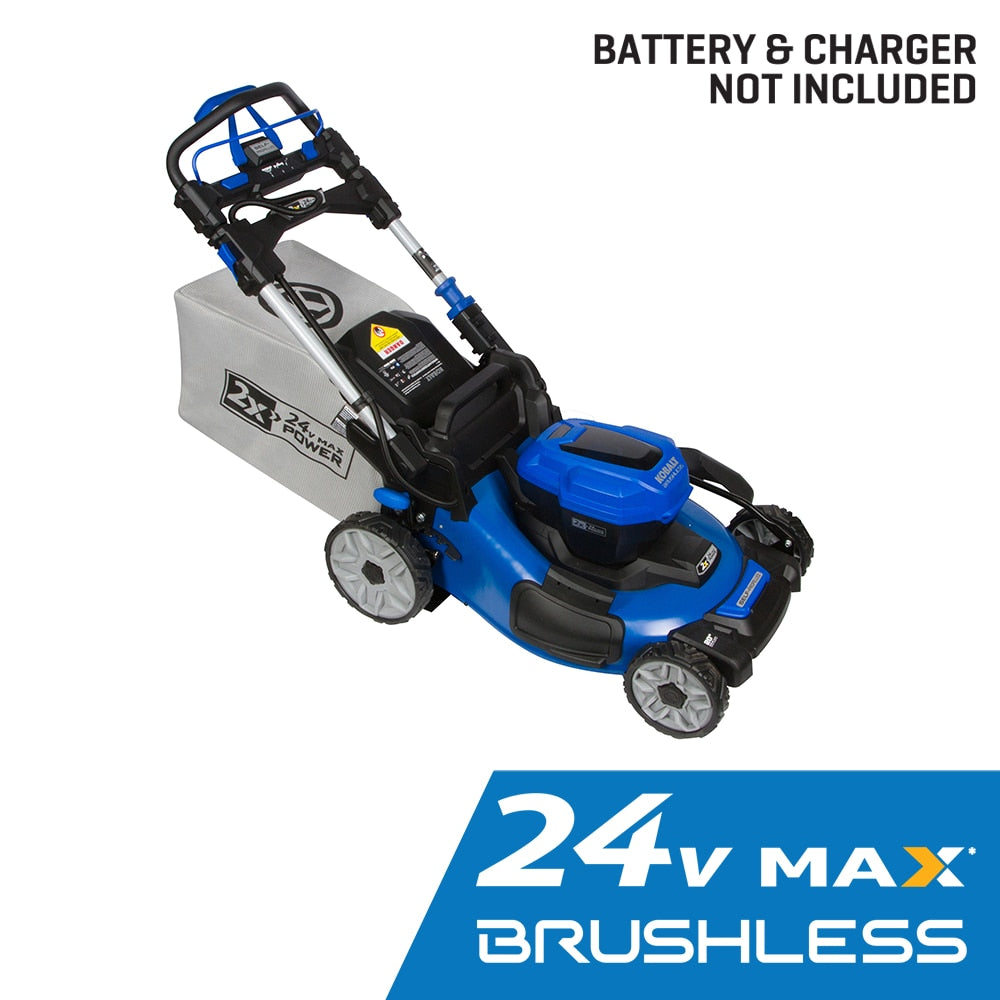 24-volt 20-in Cordless Self-propelled Lawn Mower (Battery and Charger Not Included) KLMS 1024B-03