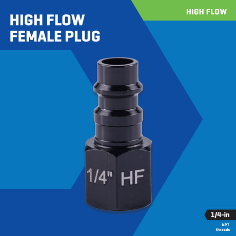 1/4-in Plug- High Flow- Aluminum- Female SGY-AIR280