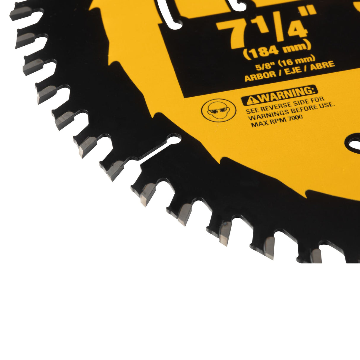 7-1/4-in 60-Tooth Fine Finish Tungsten Carbide-tipped Steel Circular Saw Blade DWA171460L