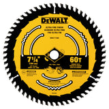 7-1/4-in 60-Tooth Fine Finish Tungsten Carbide-tipped Steel Circular Saw Blade DWA171460L