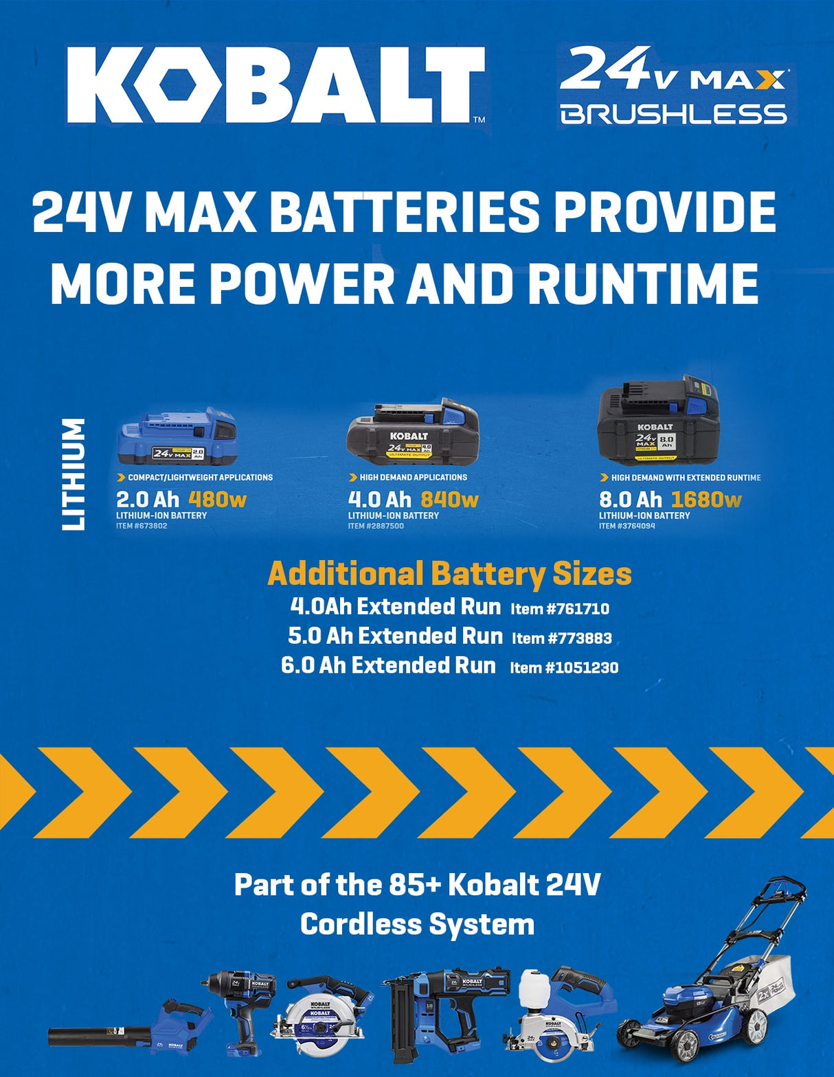 24-V 2-Pack Lithium-ion Battery (4 Ah) KXB 2424-03