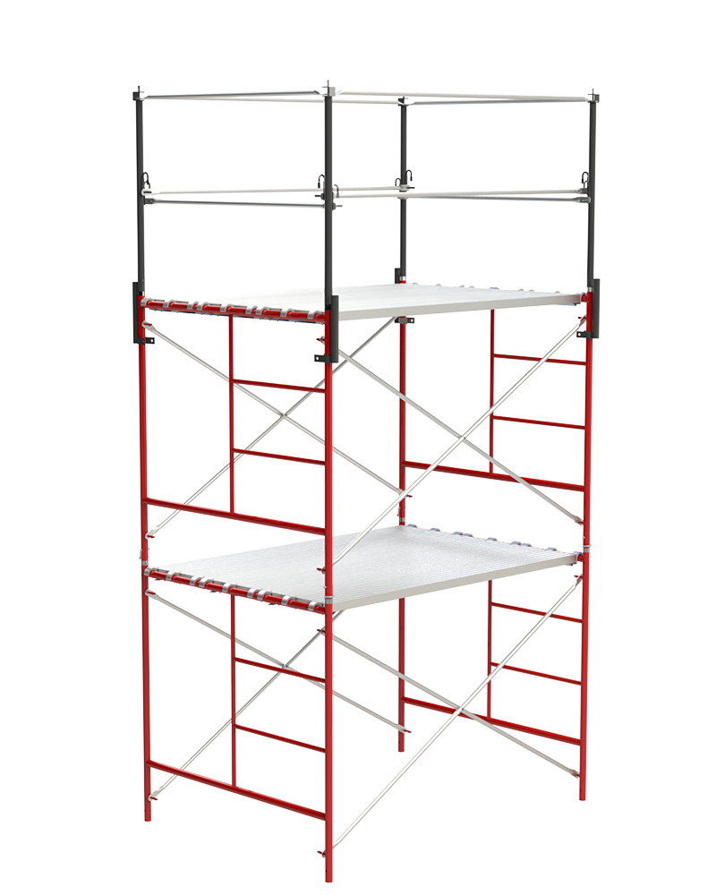 Steel 9.6-in Guard Rail Kit For Scaffolding GRBK57+BFL