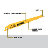 Bi-metal Wood/Metal Cutting Reciprocating Saw Blade (8-Pack) DEW-DWA4898