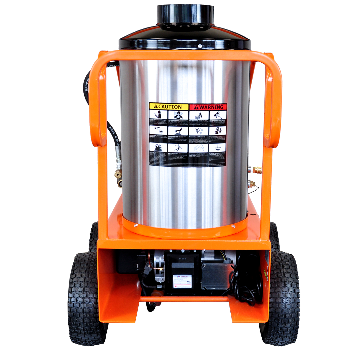 Commercial Hot Water Gasoline Oil Fired 2700 PSI 3-GPMs Hot Water Gas Pressure Washer with 5 Spray Tips EZO2703G