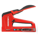 Heavy Duty Manual Staple Gun for Wood, Carpet, Upholstery - T50, BN18 Compatible, 3/8-in Crown, 0.5625-in Maximum Staple Length T50RED2