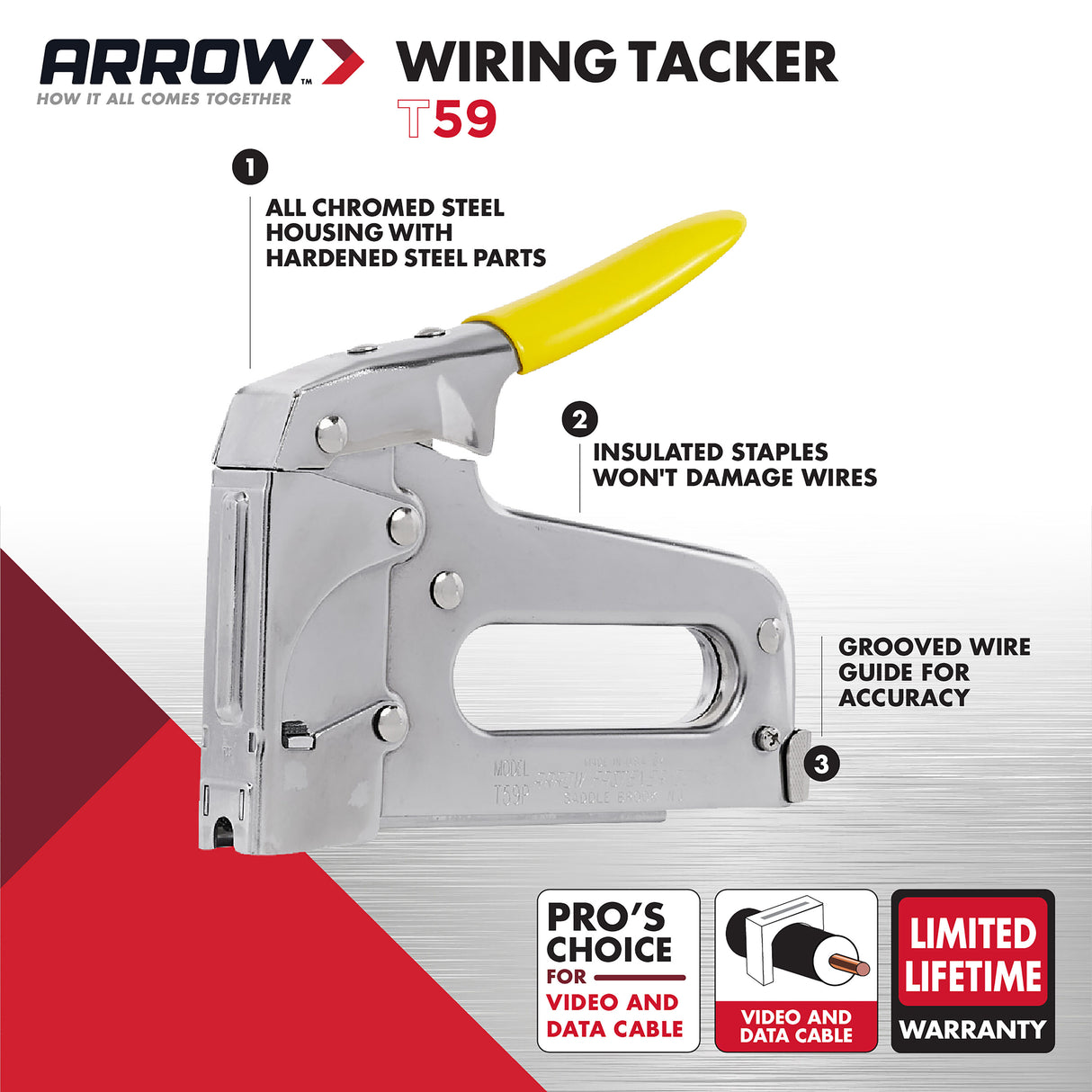 T59 Heavy Duty Manual Staple Gun T59