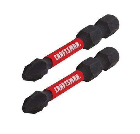 Impact Rated 1/4-in x 2-in Phillips Impact Driver Bit (2-Piece) CMAF32PH22