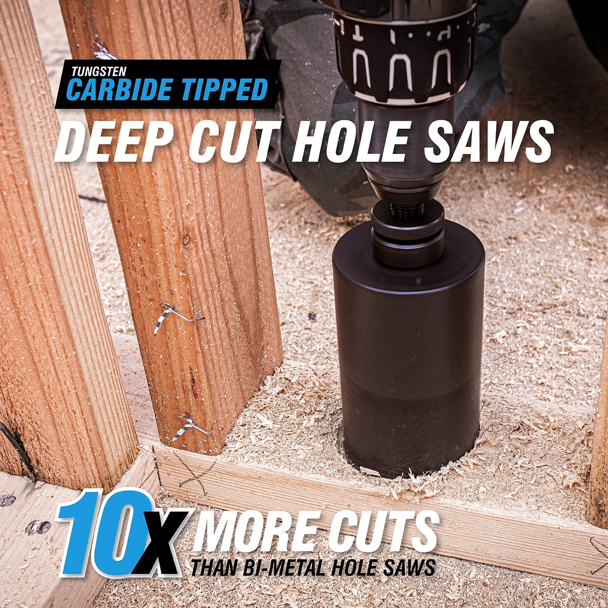 Deep Cut 6-in Carbide-tipped Non-arbored Hole Saw 600838