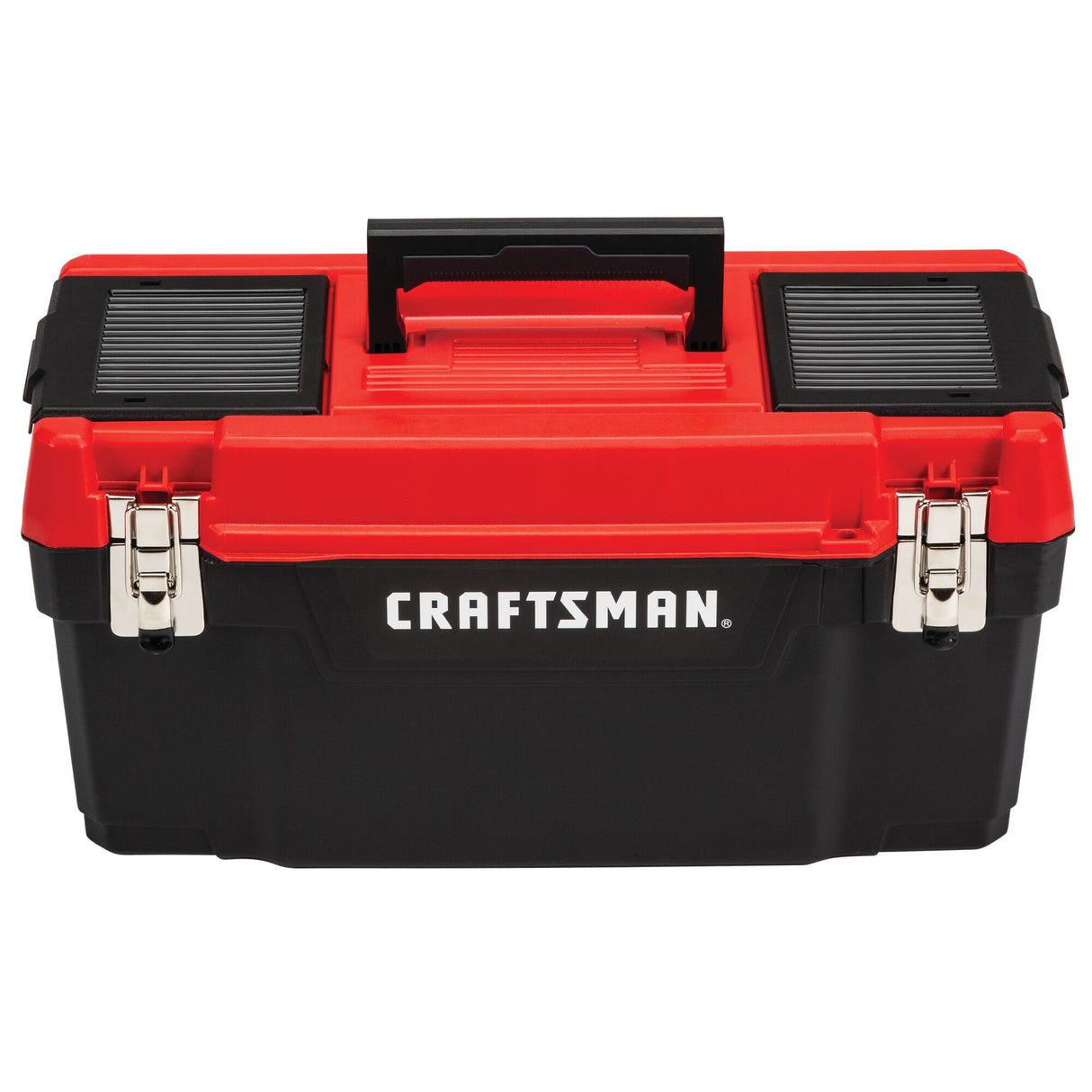 DIY 19.27-in W x 9.75-in H x 9.8-in D Red Plastic Tool Box CMST20901