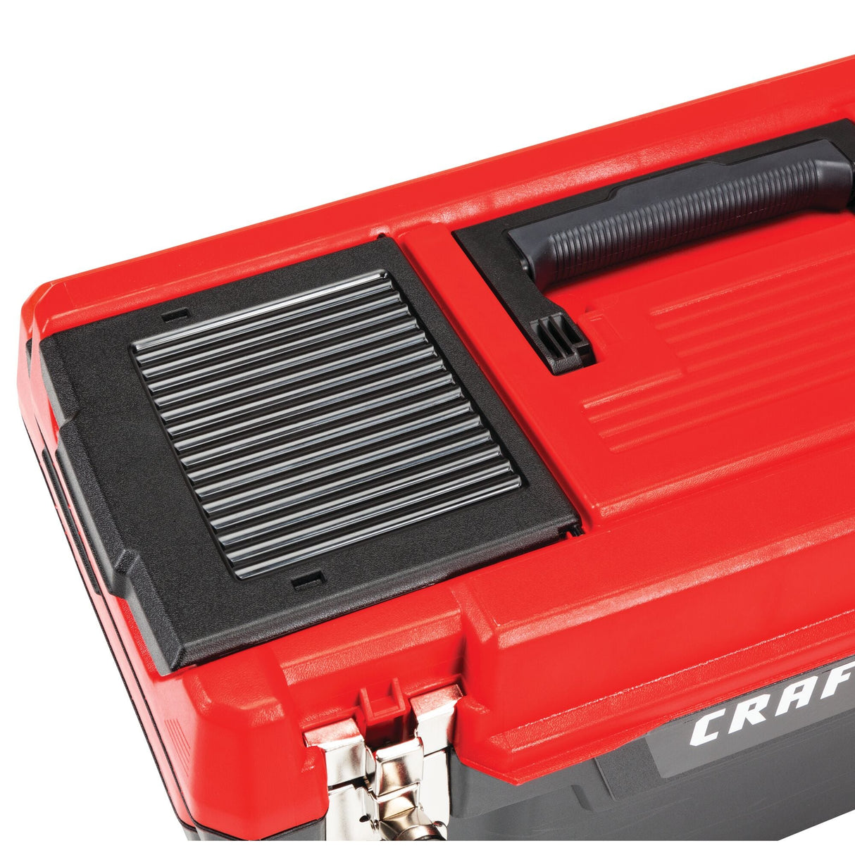 DIY 19.27-in W x 9.75-in H x 9.8-in D Red Plastic Tool Box CMST20901