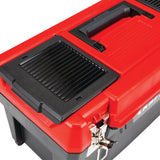 DIY 19.27-in W x 9.75-in H x 9.8-in D Red Plastic Tool Box CMST20901