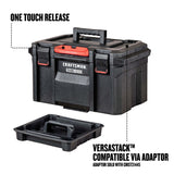 TRADESTACK System 21.625-in W x 12.125-in H x 14.625-in D Black Structural Foam Tool Box CMST21430