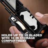 2 Reload Utility Blade Magazines Carbon Steel Utility Razor Blade(10-Pack) TOU-TB-H4S2-03-M