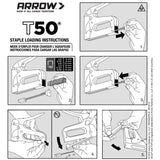 T50 Heavy Duty Manual Staple Gun T50