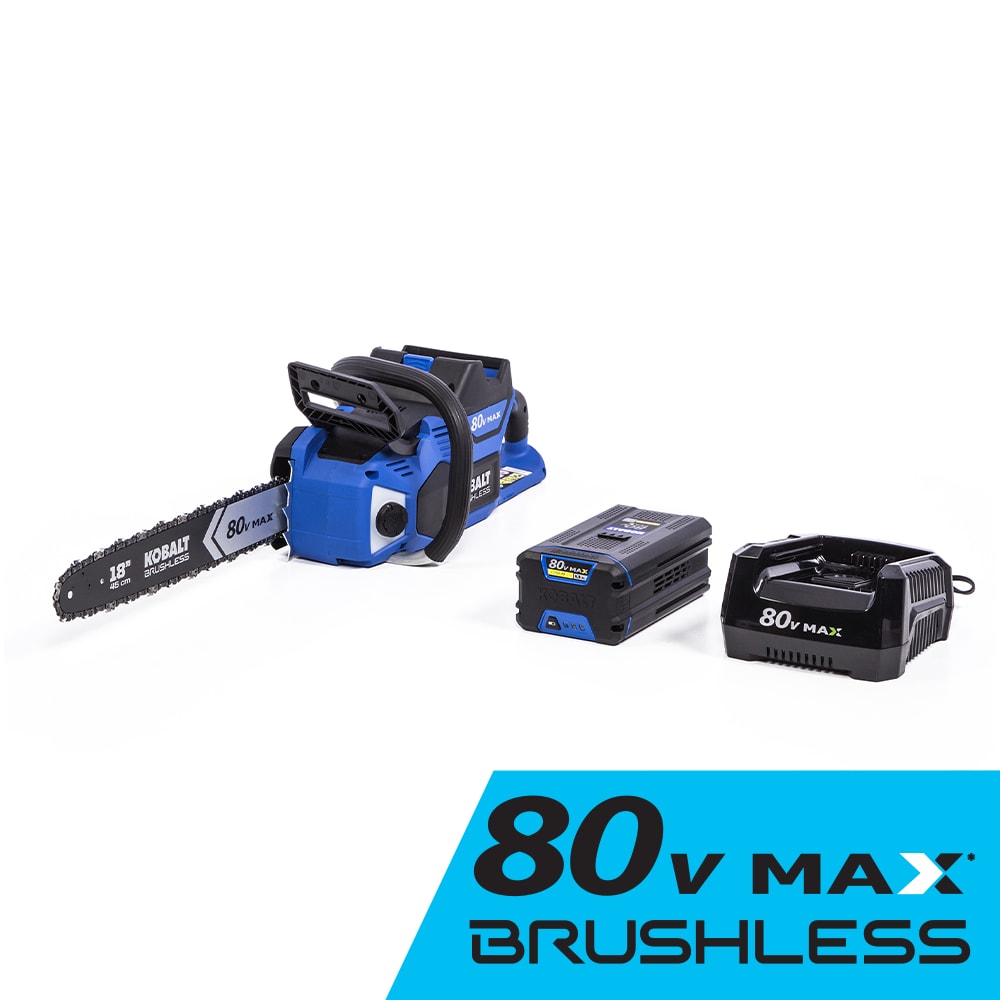 80-volt 18-in Brushless Battery 4 Ah Chainsaw (Battery and Charger Included) KCS4180-06