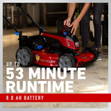 Recycler 60-volt Max 22-in Cordless Self-propelled Lawn Mower 8 Ah (1-Battery and Charger Included) 21469