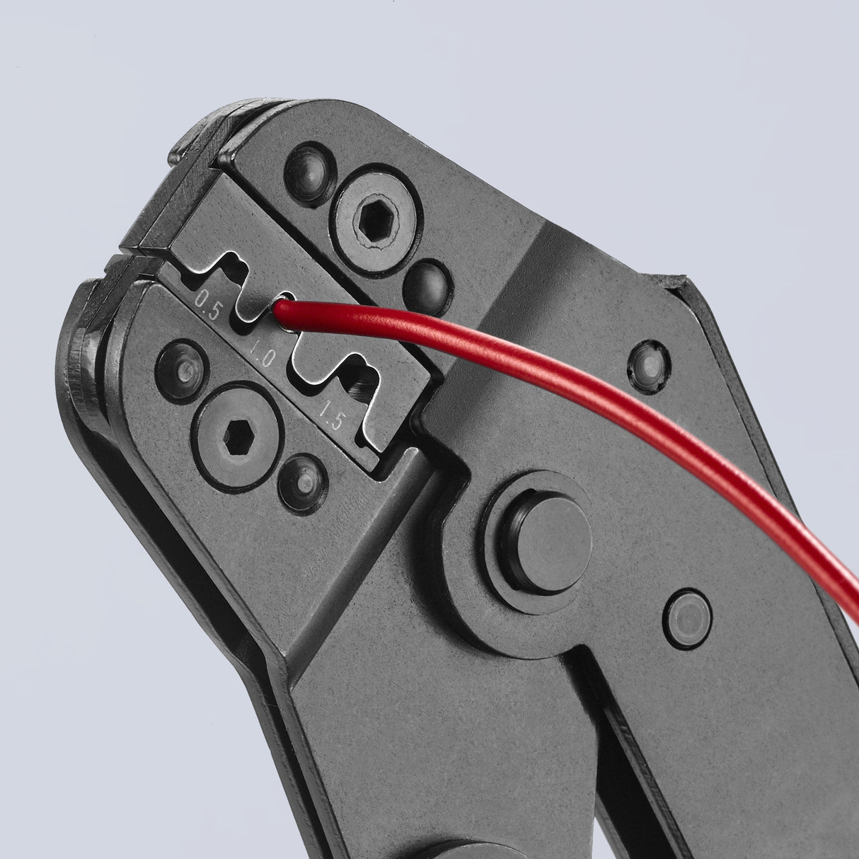 Red Comfort Grip Crimping Pliers 7.65-in for Electrical Connections - 0.10 to 1.5mm Square Capacity 97 52 14