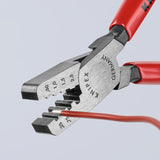 Red Crimping Pliers 5.85-in Electrical Crimping Pliers for End Sleeves (Ferrules) - 0.25 to 2.5 mm2 Capacity 97 61 145 A