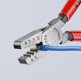 Red Crimping Pliers 5.85-in Electrical Crimping Pliers for End Sleeves (Ferrules) - 0.25 to 2.5 mm2 Capacity 97 61 145 A