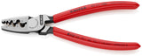 Red Dipped Handle Crimping Pliers 7.1-in Electrical Crimping Pliers for End Sleeves (Ferrules) - 0.25 to 16 mm2 Capacity 97 71 180