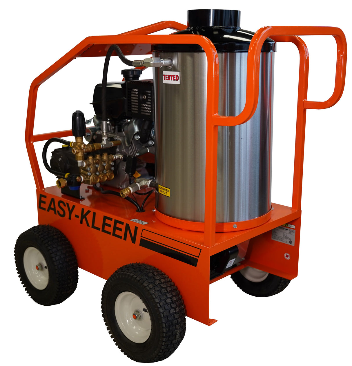 Commercial 4000 PSI 3.5-GPMs Hot Water Gas Pressure Washer with 5 Spray Tips EZO4035GKGP120