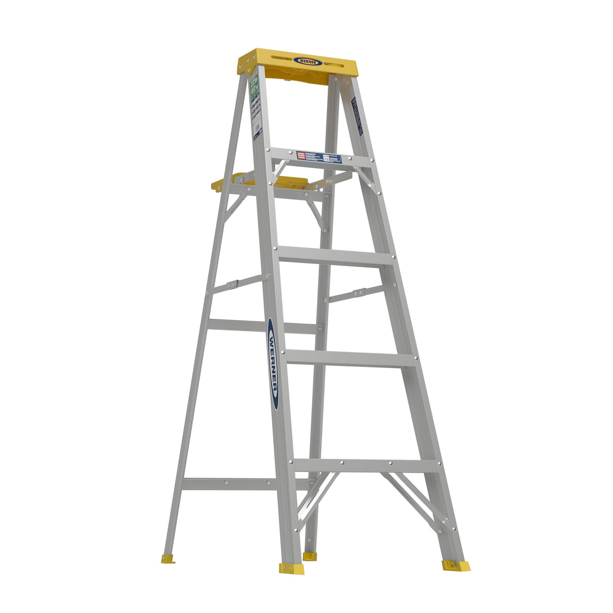 350 5-ft Aluminum Type 2-225-lb Load Capacity Step Ladder 355