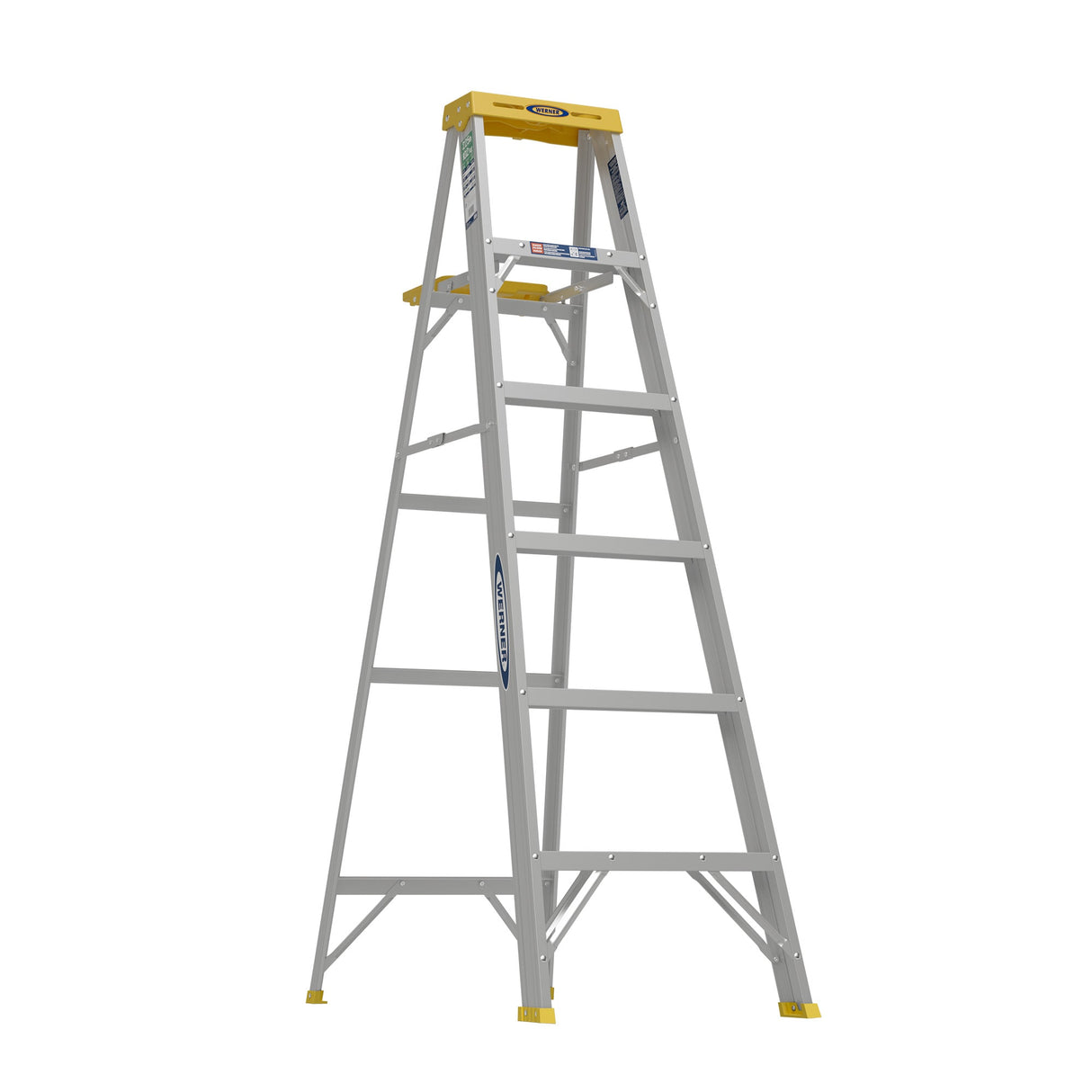 350 6-ft Aluminum Type 2- 225-lb Load Capacity Step Ladder 356