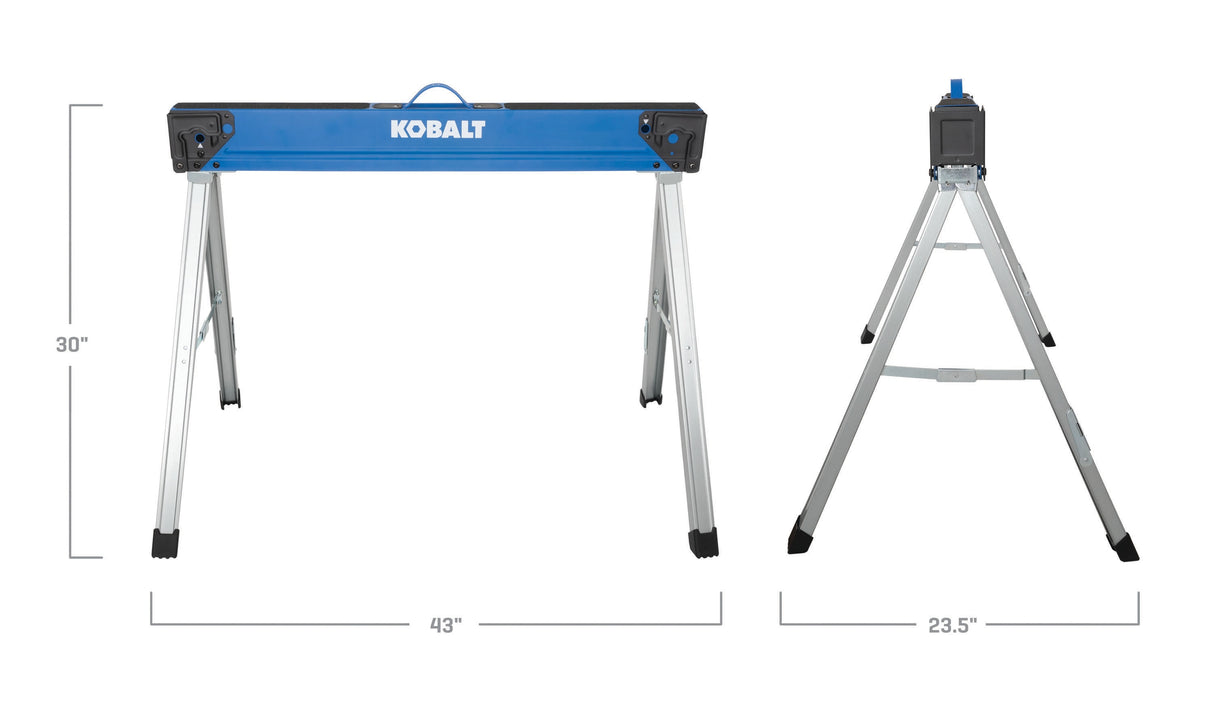 43-in W x 30-in H Steel Saw Horse (1100-lb Capacity) 81329