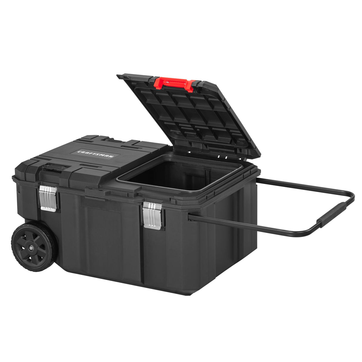 VERSASTACK 30.4-in W x 15.4-in H x 22-in D Black Polypropylene Rolling Tool Box CMST17870