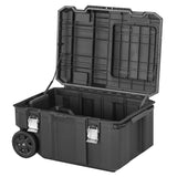 VERSASTACK 30.4-in W x 15.4-in H x 22-in D Black Polypropylene Rolling Tool Box CMST17870