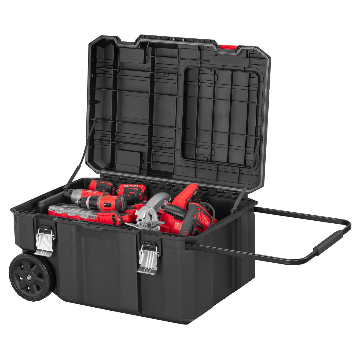 VERSASTACK 30.4-in W x 15.4-in H x 22-in D Black Polypropylene Rolling Tool Box CMST17870