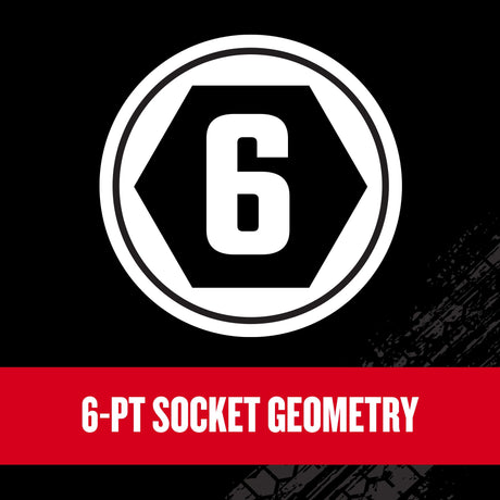 Standard (SAE) 3/8-in Drive 1/2-in 6-point Impact Socket CMMT15834