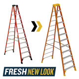 NXT1A 12-ft Fiberglass Type 1A-300-lb Load Capacity Step Ladder NXT1A12