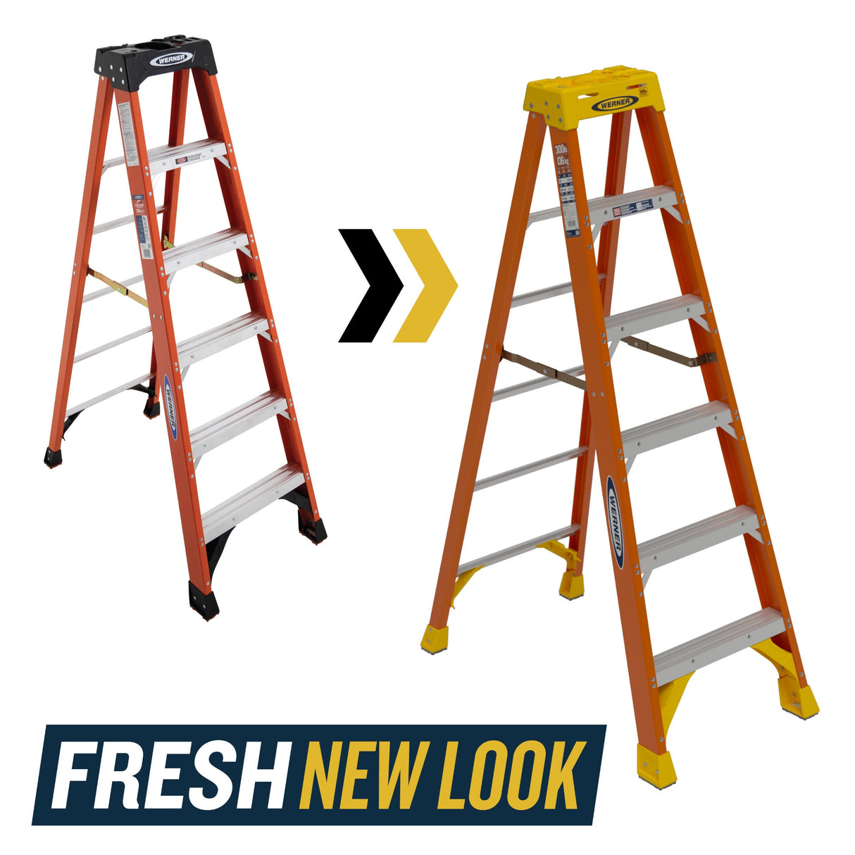 NXT1A 6-ft Fiberglass Type 1A- 300-lb Load Capacity Step Ladder NXT1A06