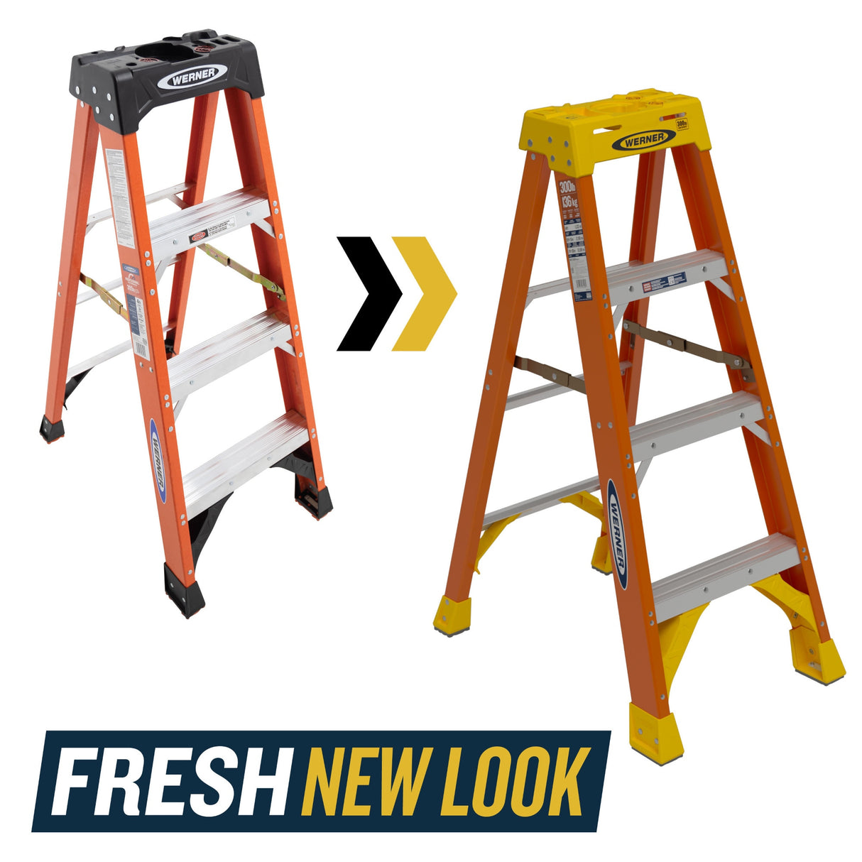 NXT1A 4-ft Fiberglass Type 1a- 300-lb Load Capacity Step Ladder NXT1A04